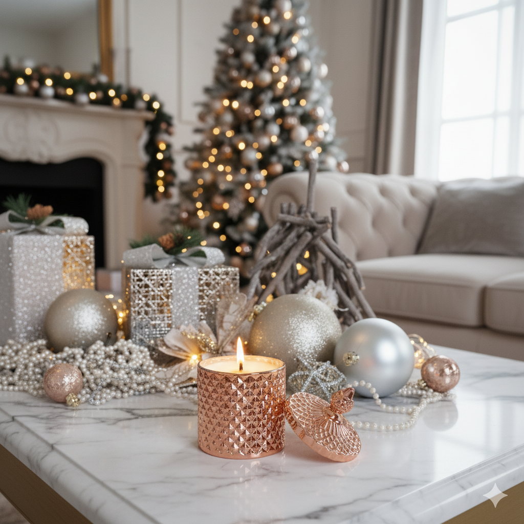 The Gingerbread House Luna Rose Gold Candle - 215g